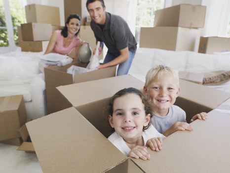 Removal team preparing a flat move in Barbican