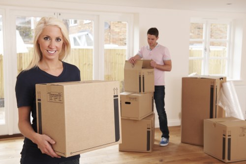 Person placing a booking for a storage unit with documents and keys