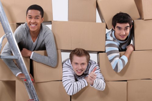 Fragile items packed securely for house removals in Barbican
