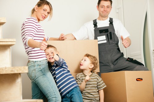 Prepared office boxes and equipment for Barbican relocation